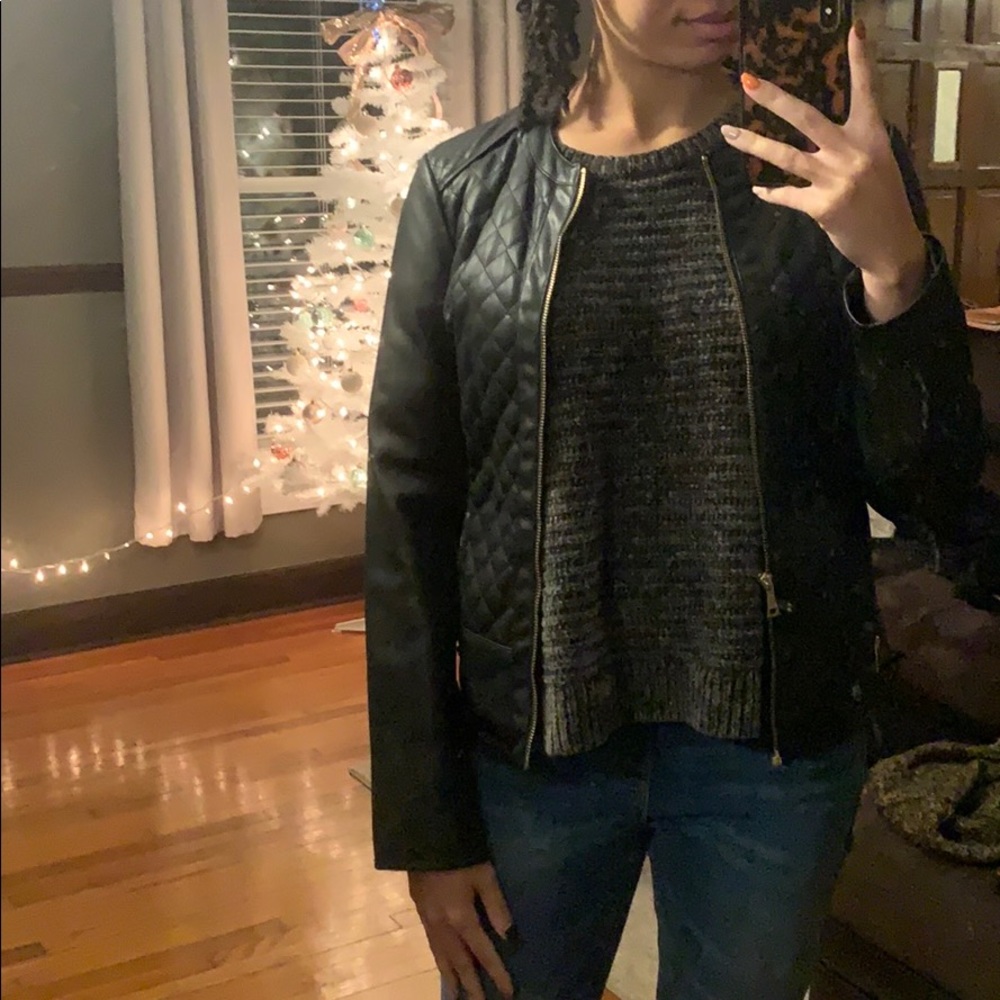 Cole Haan Faux-leather jacket